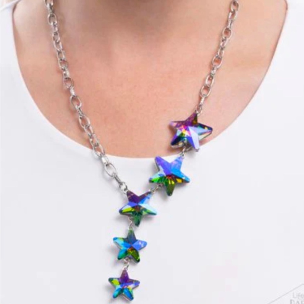 Iridescent Star Necklace